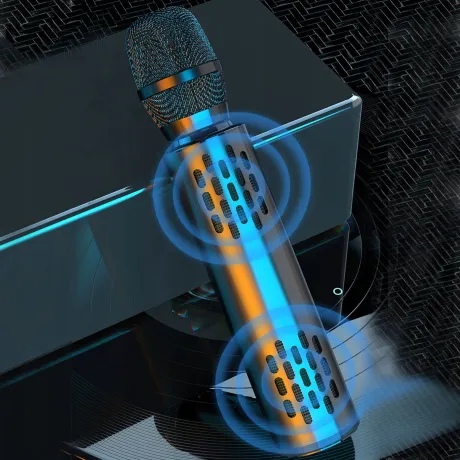 Mikrofon karaoke Bluetooth M6-R różowy