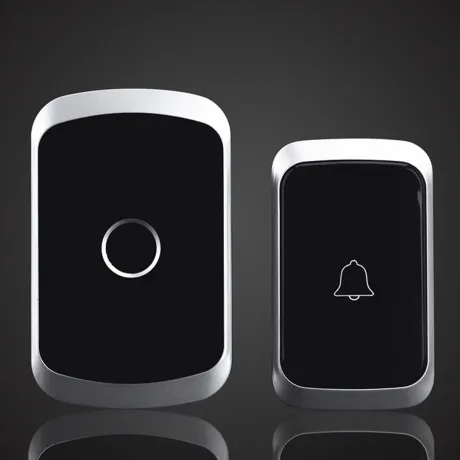 Dzwonek bezprzewodowy do drzwi furtki wodoodporny DB01-CZ czarny