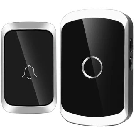 Dzwonek bezprzewodowy do drzwi furtki wodoodporny DB01-CZ czarny
