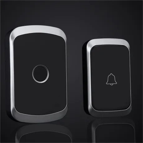 Dzwonek bezprzewodowy do drzwi furtki wodoodporny DB01-CZ czarny