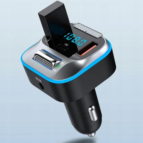 Transmiter Bluetooth FM samochodowy T-73