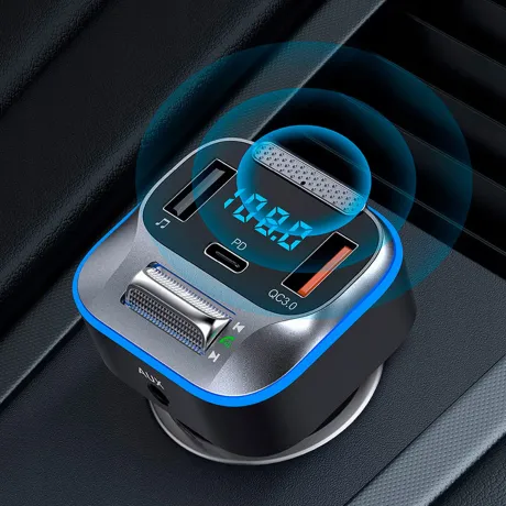 Transmiter Bluetooth FM samochodowy T-73