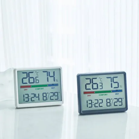 Termometr wewnętrzny stacja pogody czarna WS01-CZ