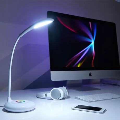 Lampka na biurko lampa LED RGB biurkowa 256 kolorów 01726