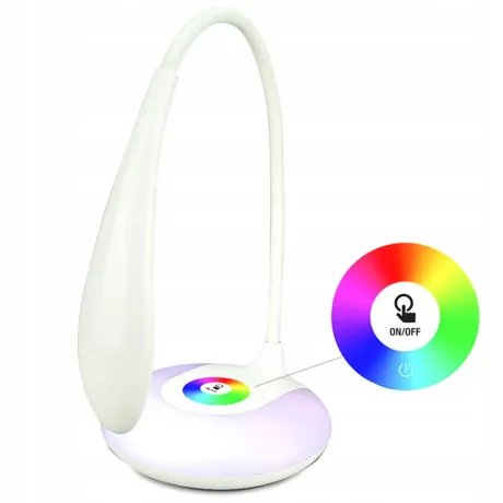 Lampka na biurko lampa LED RGB biurkowa 256 kolorów 01726