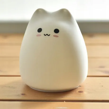 Lampka nocna dla dzieci LED kolory RGB dotykowa silikonowa 12263