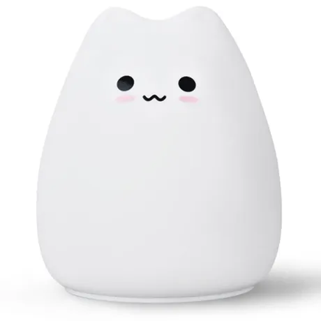 Lampka nocna dla dzieci LED kolory RGB dotykowa silikonowa 12263