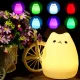 Lampka nocna dla dzieci LED kolory RGB dotykowa silikonowa 12263