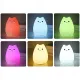 Lampka nocna dla dzieci LED kolory RGB dotykowa silikonowa 12263