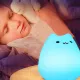 Lampka nocna dla dzieci LED kolory RGB dotykowa silikonowa 12263