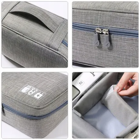 Organizer na kable torba z przegródkami na rzepy 01898