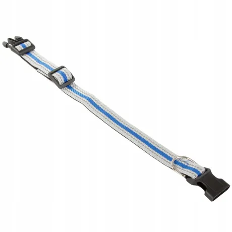 Obroża dla psa odblaskowa materiałowa regulowana S 19363