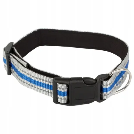 Obroża dla psa odblaskowa materiałowa regulowana S 19363