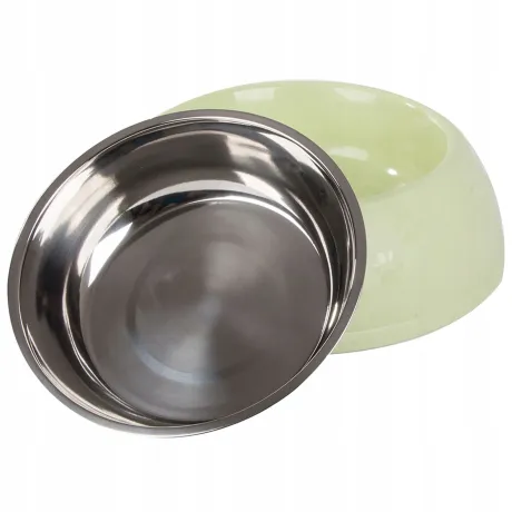 Miska dla psa kota na karmę wodę metalowa 1200ml 19400