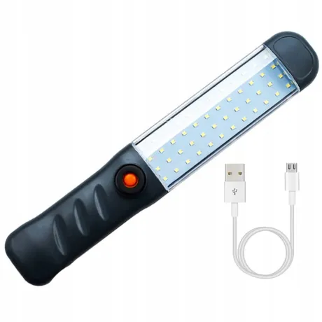 Latarka 48 LED mocna warsztatowa akumulatorowa hak magnes 11405