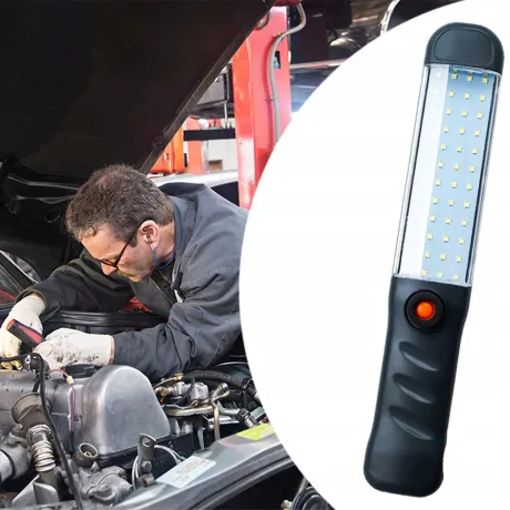 Latarka 48 LED mocna warsztatowa akumulatorowa hak magnes 11405