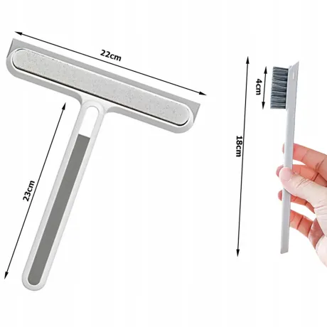 Myjka do okien ściągaczka do wody szyb kabiny prysznicowej + szczoteczka 27016