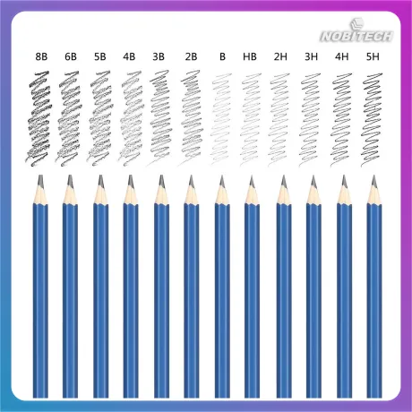 Zestaw do rysowania szkicowania 145 elementów profesjonalny kredki ołówki DS01