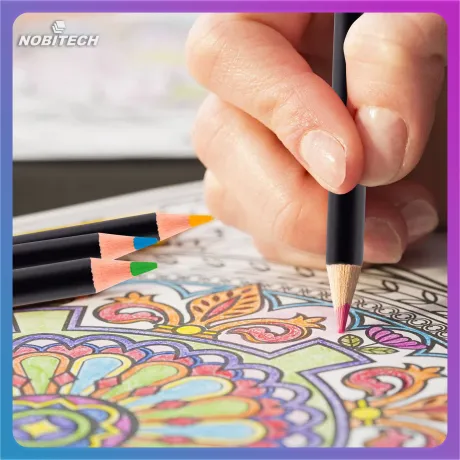 Zestaw do rysowania szkicowania 145 elementów profesjonalny kredki ołówki DS01