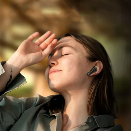 Słuchawki bezprzewodowe douszne czarne TWS A40PRO-CZ