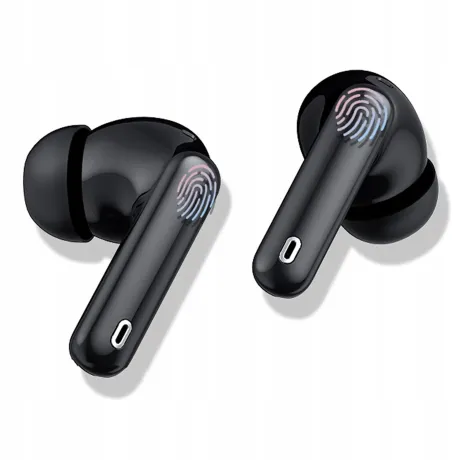 Słuchawki bezprzewodowe douszne czarne TWS A40PRO-CZ