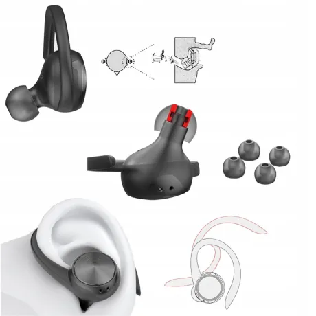 Słuchawki bezprzewodowe douszne Bluetooth R200 TWS