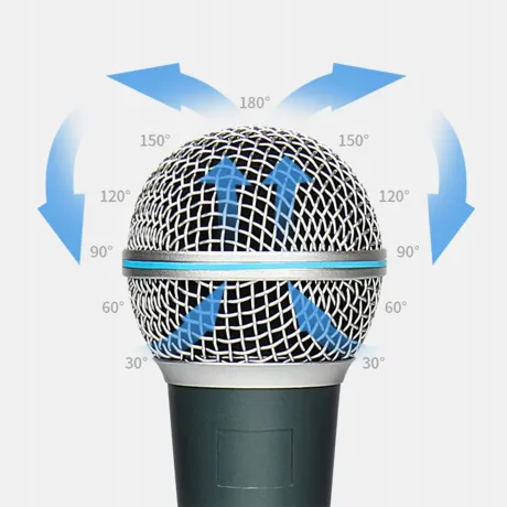 Mikrofon dynamiczny przewodowy profesjonalny + kabel 3M XLR DM01