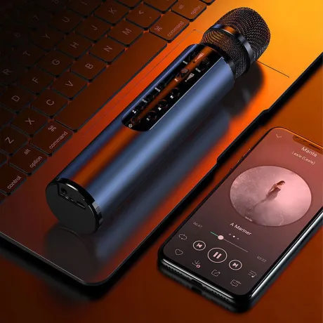 Mikrofon karaoke Bluetooth M6-Z złoty