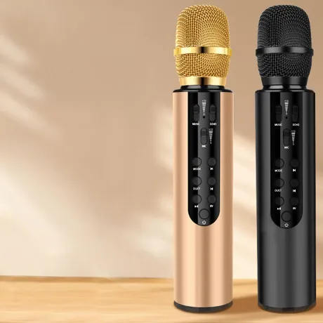 Mikrofon karaoke Bluetooth M6-Z złoty