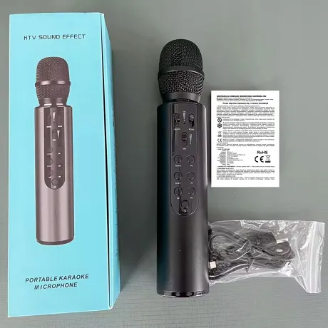 Mikrofon karaoke Bluetooth M6-CZ czarny