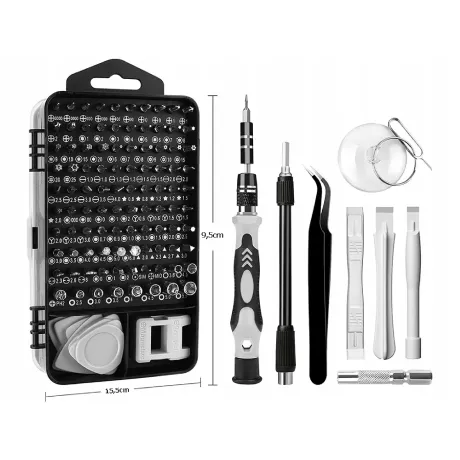 Zestaw kluczy narzędzi śrubokrętów 115 elementów 11276