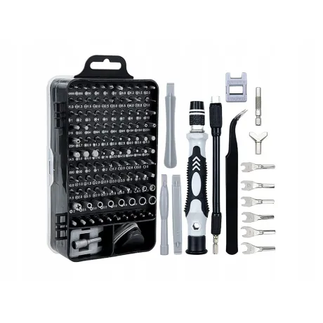 Zestaw kluczy narzędzi śrubokrętów 115 elementów 11276