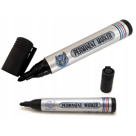 Marker permanentny pisak wodoodporny czarny 24388