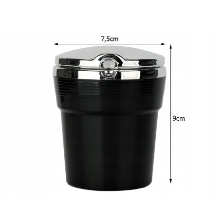 Popielniczka zamykana samochodowa kosz na śmieci 10075