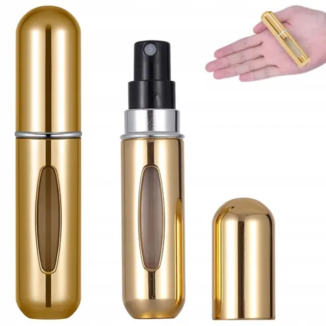 Atomizer do perfum podróżny flakonik 5ml Złoty