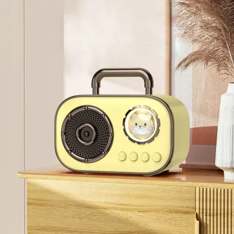 Mikrofon dla dzieci zestaw karaoke dwa mikrofony P3-Y żółty