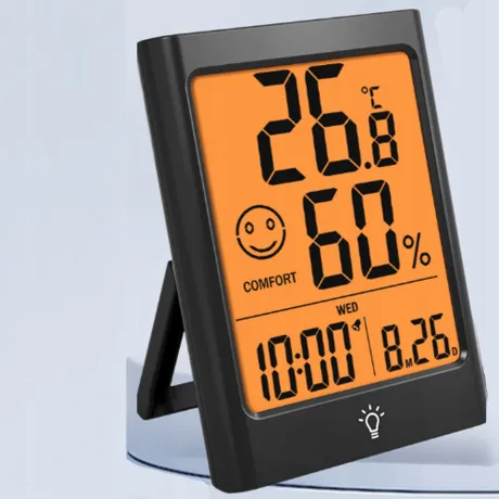 Termometr elektroniczny stacja pogody czarny WS02-CZ