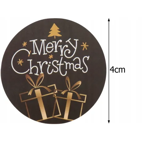 Naklejki ozdobne świąteczne na prezenty 26180