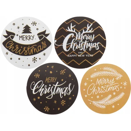 Naklejki ozdobne świąteczne na prezenty 26180