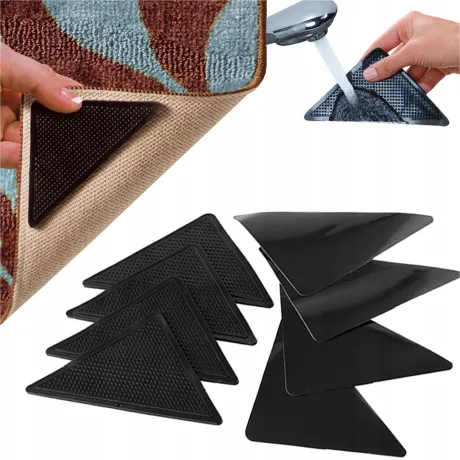 Zestaw 8 sztuk podkładki antypoślizgowe pod dywan 15338