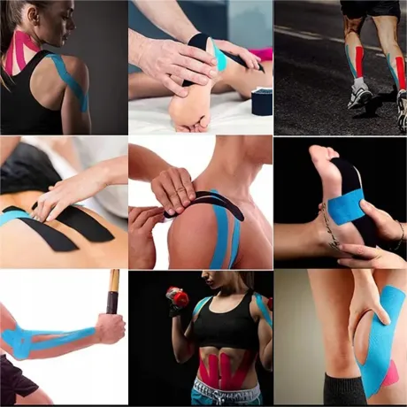 Taśma kinezjologiczna tejpy 5m czarna 14443_CZ