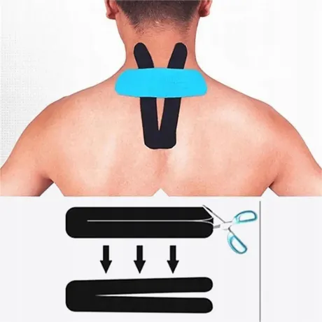 Taśma kinezjologiczna tejpy 5m czarna 14443_CZ