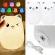 Lampka nocna dla dzieci kotek usb rgb + pilot 24085