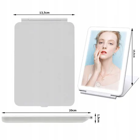 Lusterko kosmetyczne do makijażu LED podświetlane 24420_B