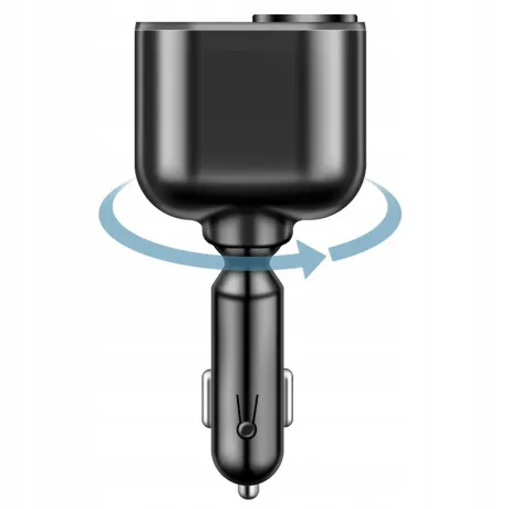 Ładowarka samochodowa USC-C rozdzielacz 2 x USB CA02