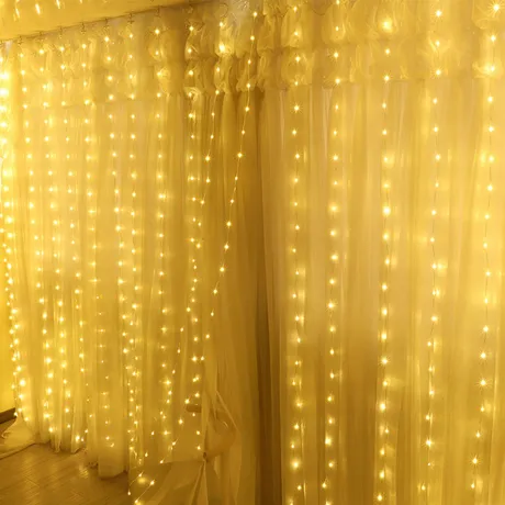 Kurtyna świetlna 300 LED druciki 3 x 3 metry 26017_BC