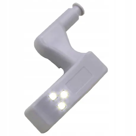 Lampka LED do szafki mocna 3 LED + bateria 01568