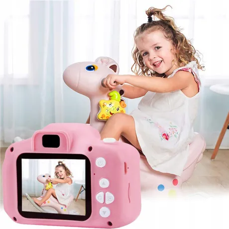 Aparat fotograficzny dla dzieci + smycz 18258_R