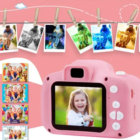 Aparat fotograficzny dla dzieci + smycz 18258_R