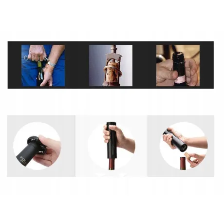 Korkociąg do wina elektryczny otwieracz z obcinaczem 07100